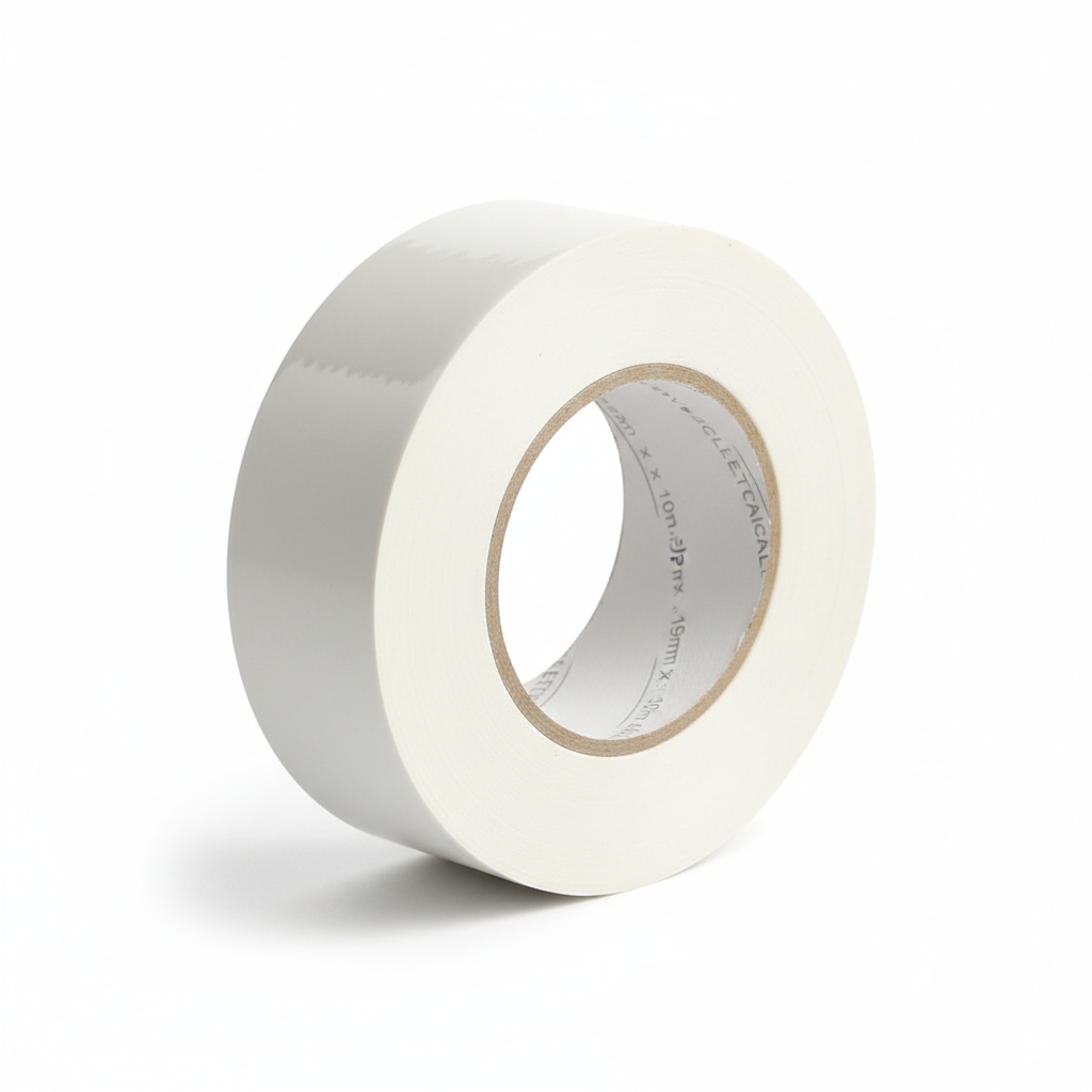 0.19mmx19mmx10m PVC White  Insulation Tape