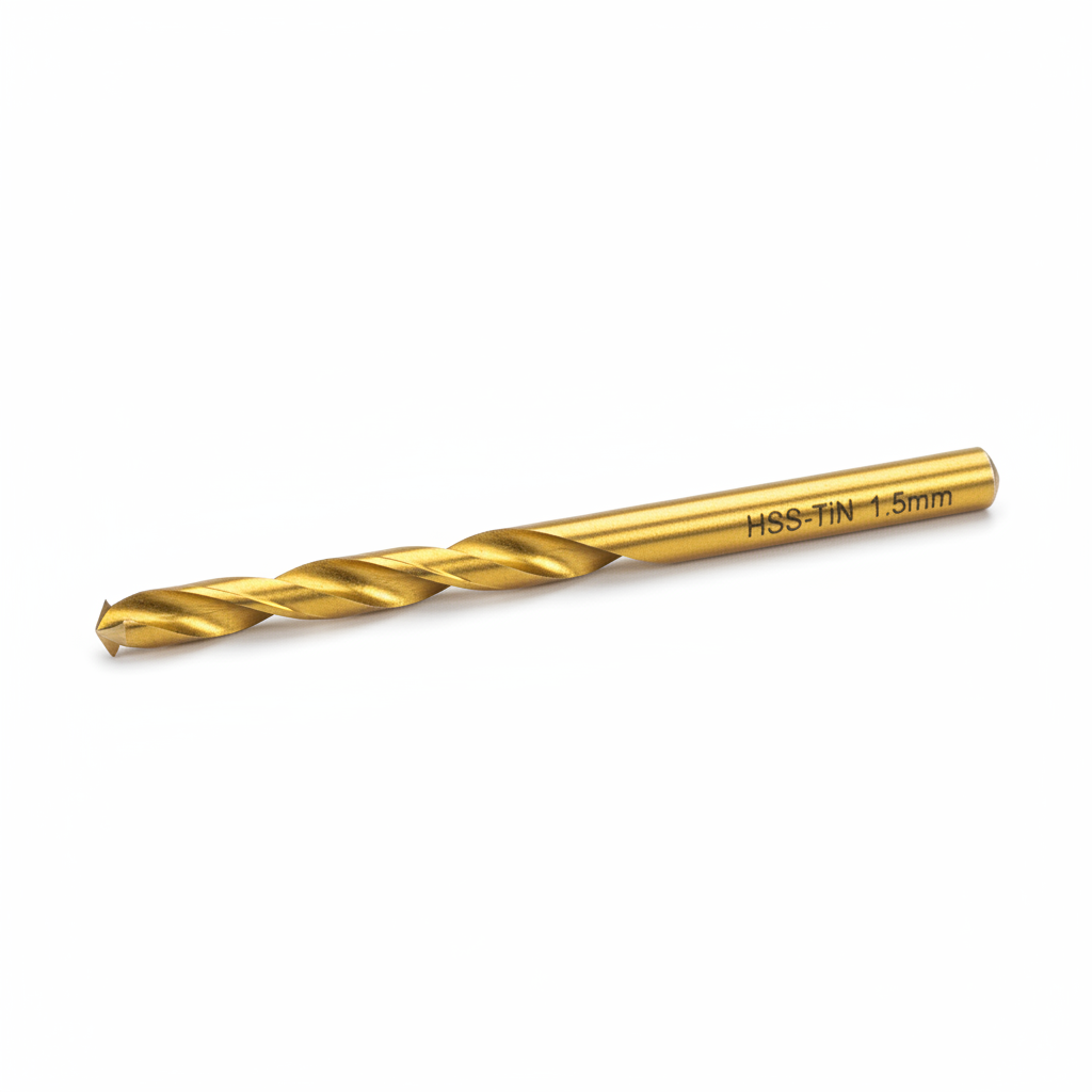 1.5mm Drill Bit HSS Titan Gold