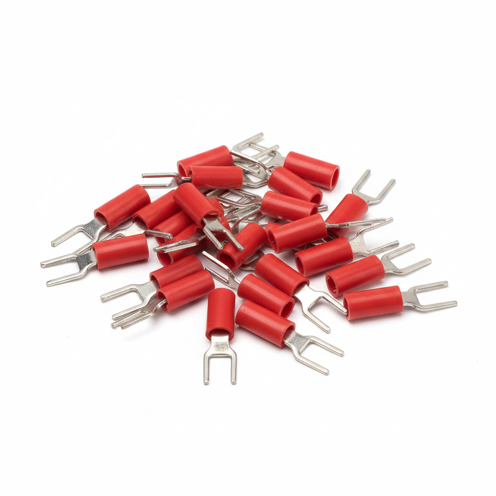 1.5mm Red Ins Lug 6mm Fork 20 Pack
