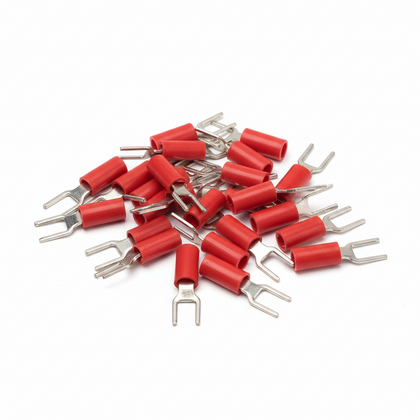 1.5mm Red Ins Lug 6mm Fork 20 Pack