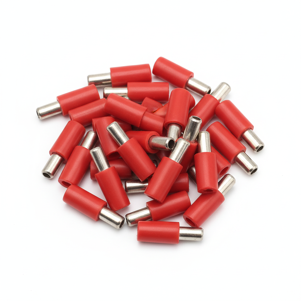 1.5mm Red Ins Lug Male Bullet 20 Pack