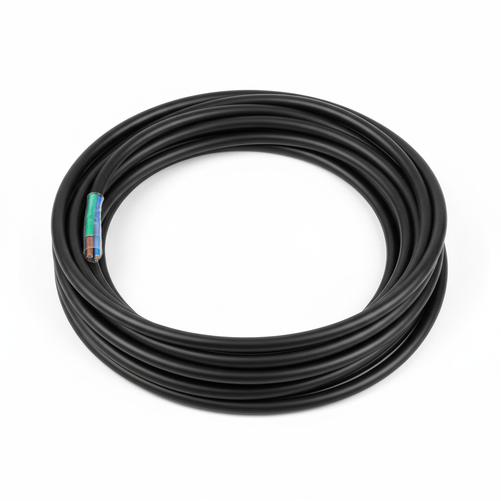 1.5mmx3 Core Black Cabtyre