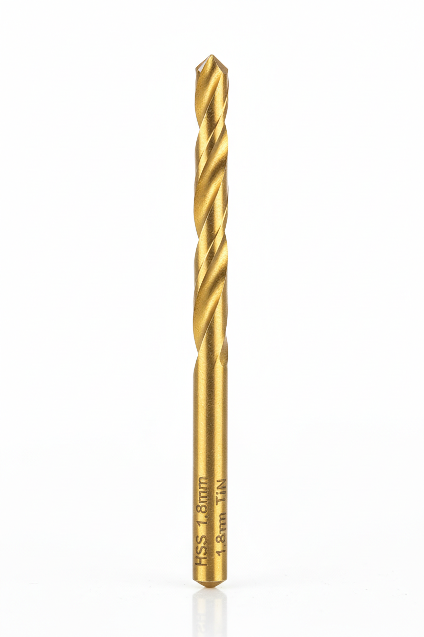 1.8mm Drill Bit HSS Titan Gold