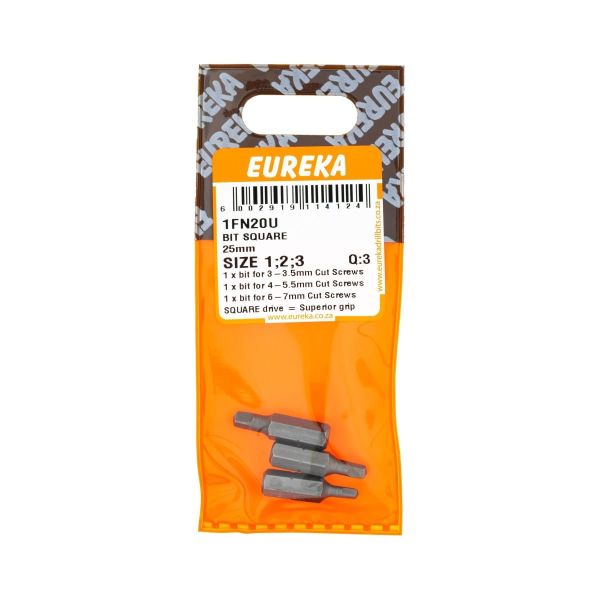 BIT SQ 25mm Size 1;2;3