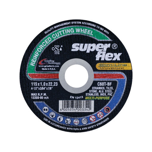 115x1.0x22.23mm Reinforced Cutting Wheel