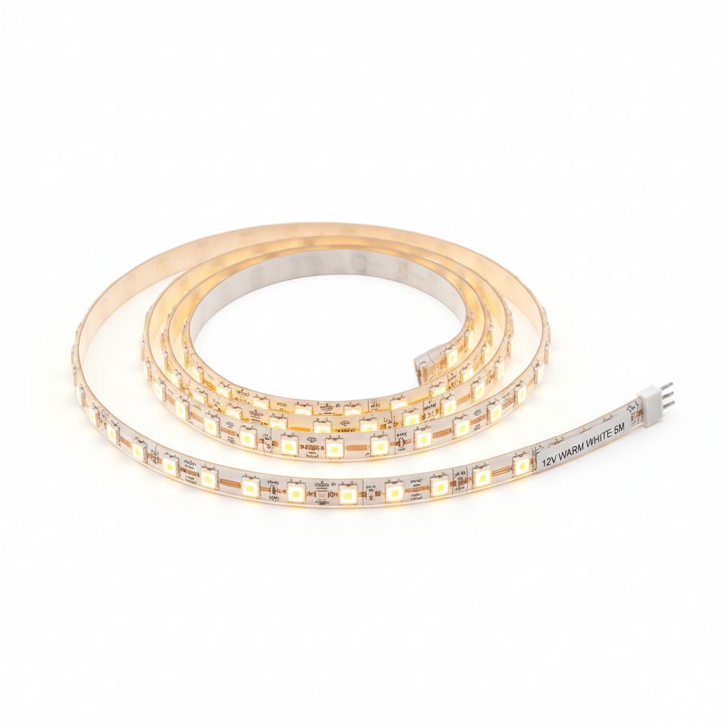 12V LED Strip Light Warm White 5M