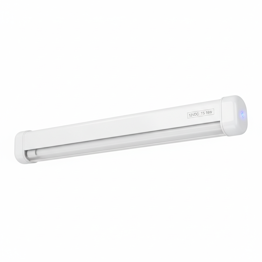 12VDC Fluorescent Fitting White T5 16w