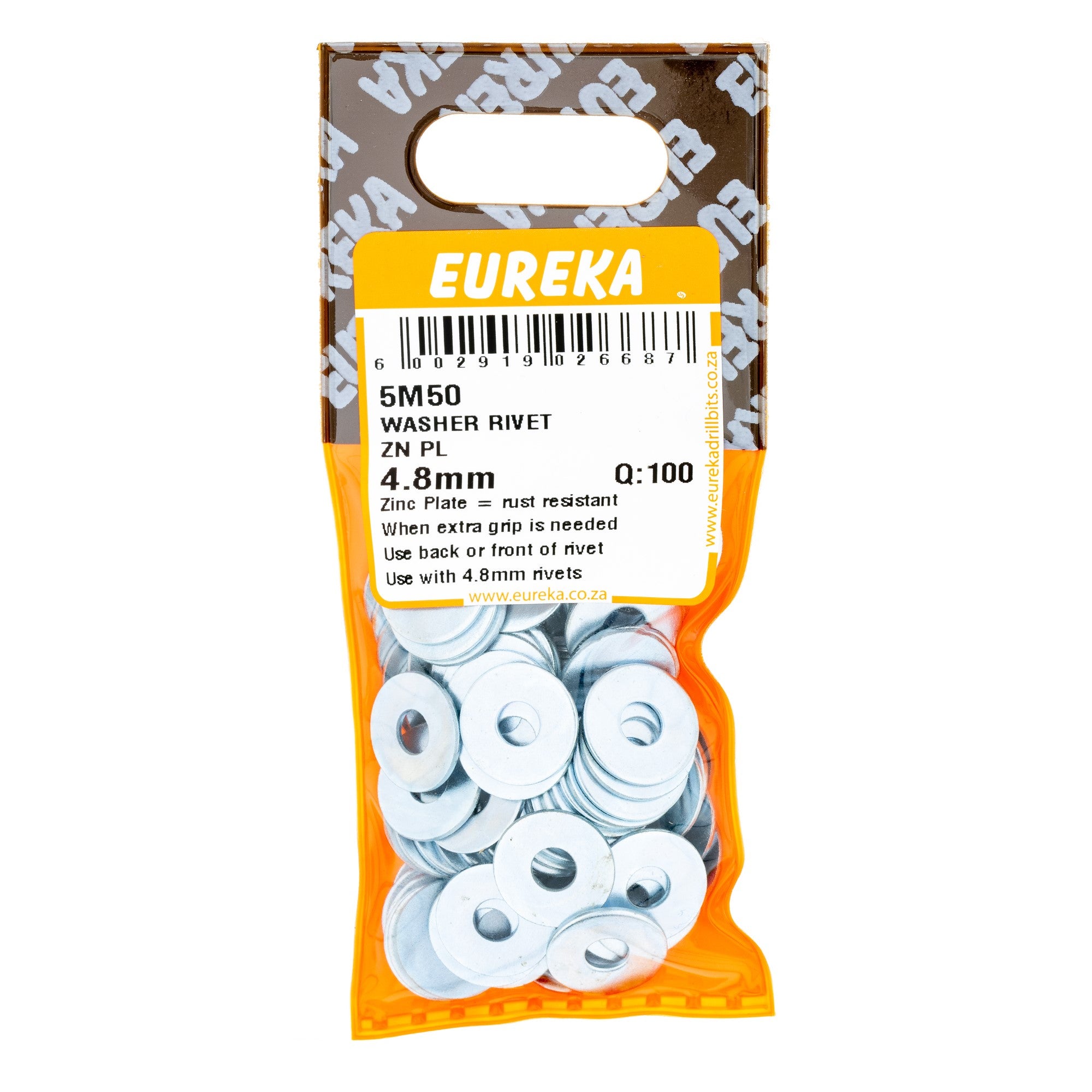 5M50 Washer Rivet ZN PL 4.8mm