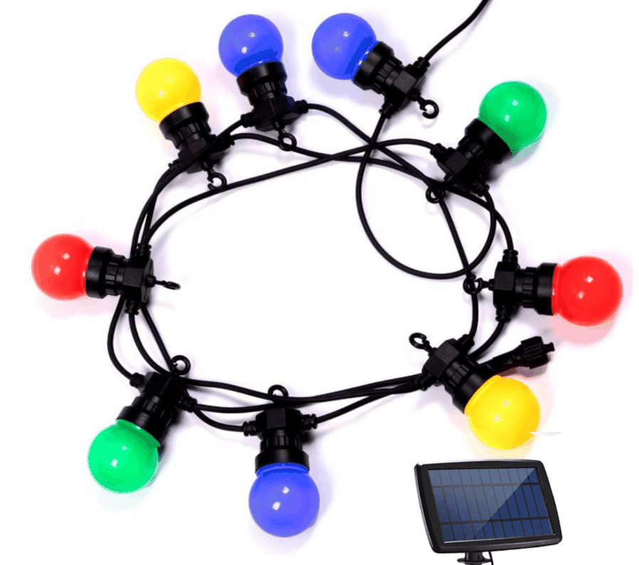 WSCO10 Solar String Light Multi Color