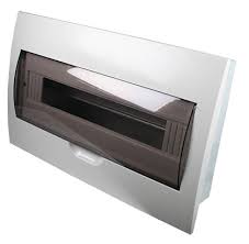White DIN DB 18-Way Flush Mount