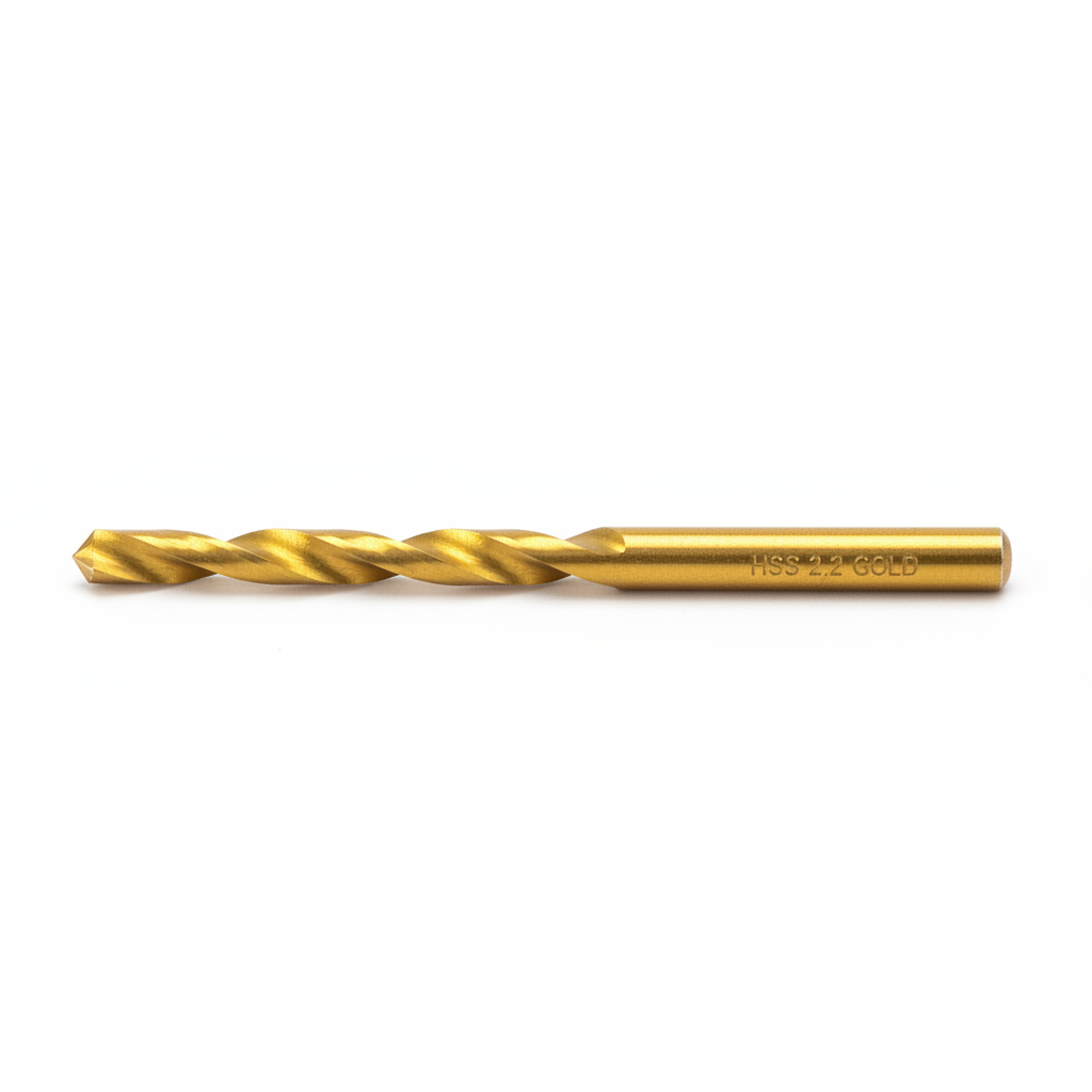 2.2mm Drill Bit HSS Titan Gold