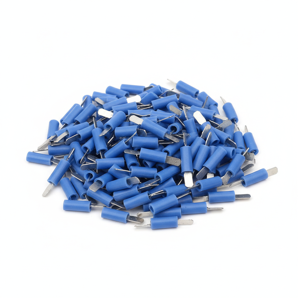 2.5mm Blue Ins Lug 4.8mm Female Discon 20 Pack