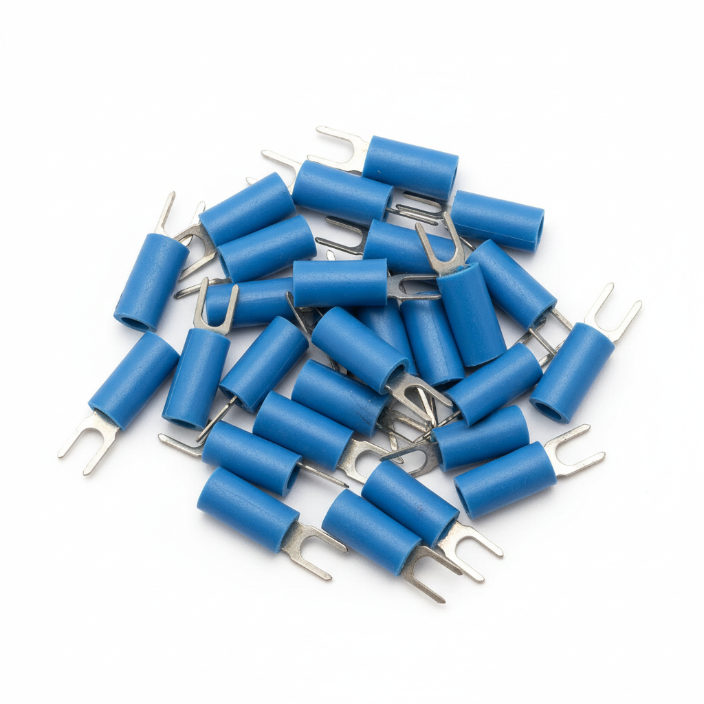 2.5mm Blue Ins Lug 4mm Fork 20 Pack