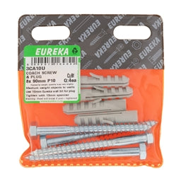 Coach Screw & Plug 10x75mm P12