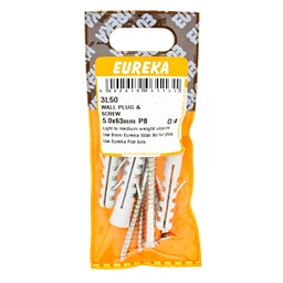 Wall PLUG & Screw 5.0x45mm P7