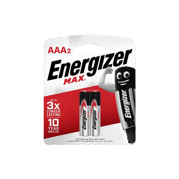 Energizer Max Alkaline Batteries AAA2 2Pack