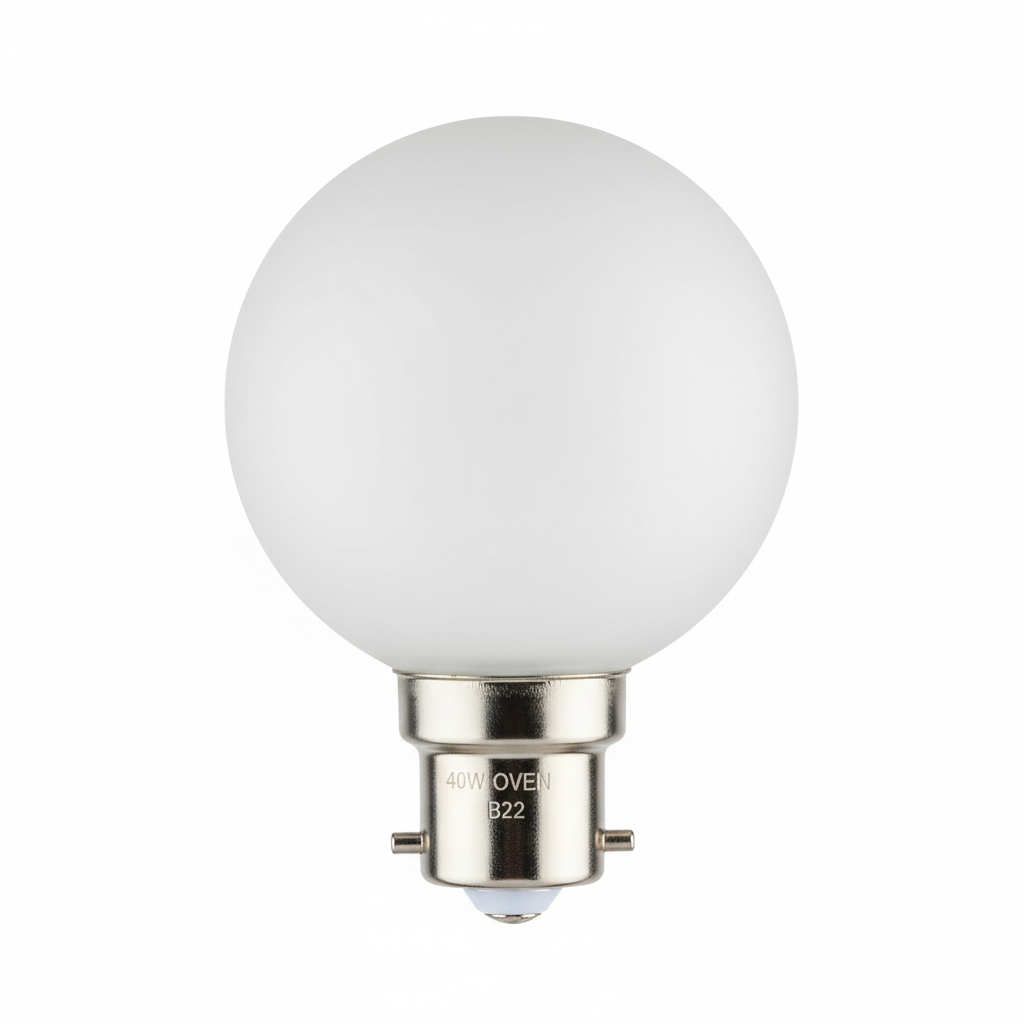 40W Ball Oven Lamp B22 Frosted