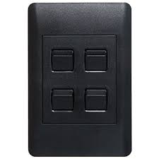 AP42SW4-1-SB Lesco Apollo 4Lever 1Way Switch Black
