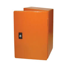 LCR505025 Orange Steel Enclosure 500x500x250