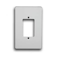 6543/101P 3 Lever Steel Coverplate white