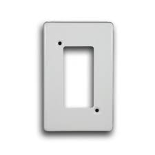 6587/101P 4 Lever Steel Cover plate 2x4 White