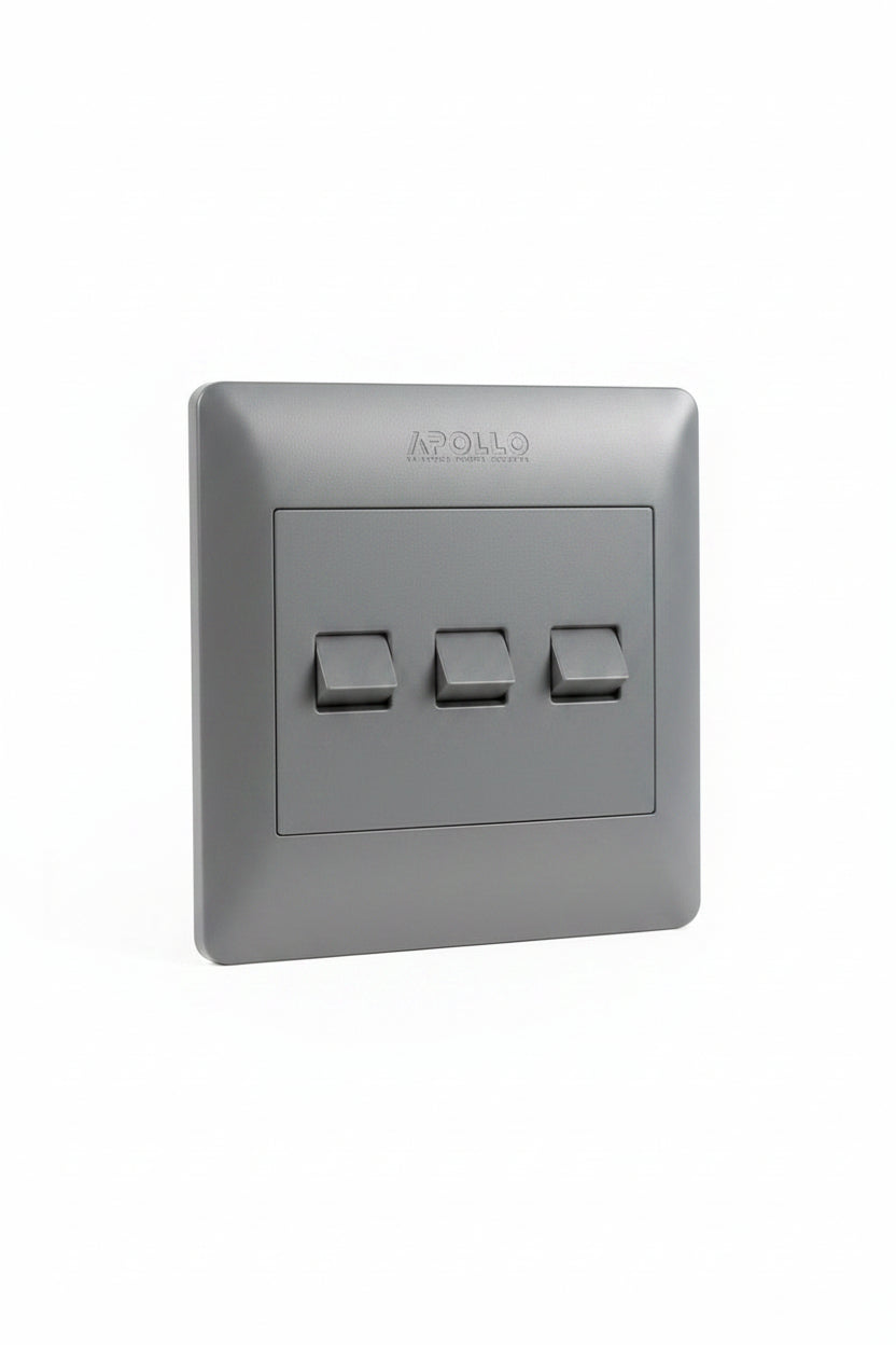 3 Lever 1Way Black AP44SW3/1-SB