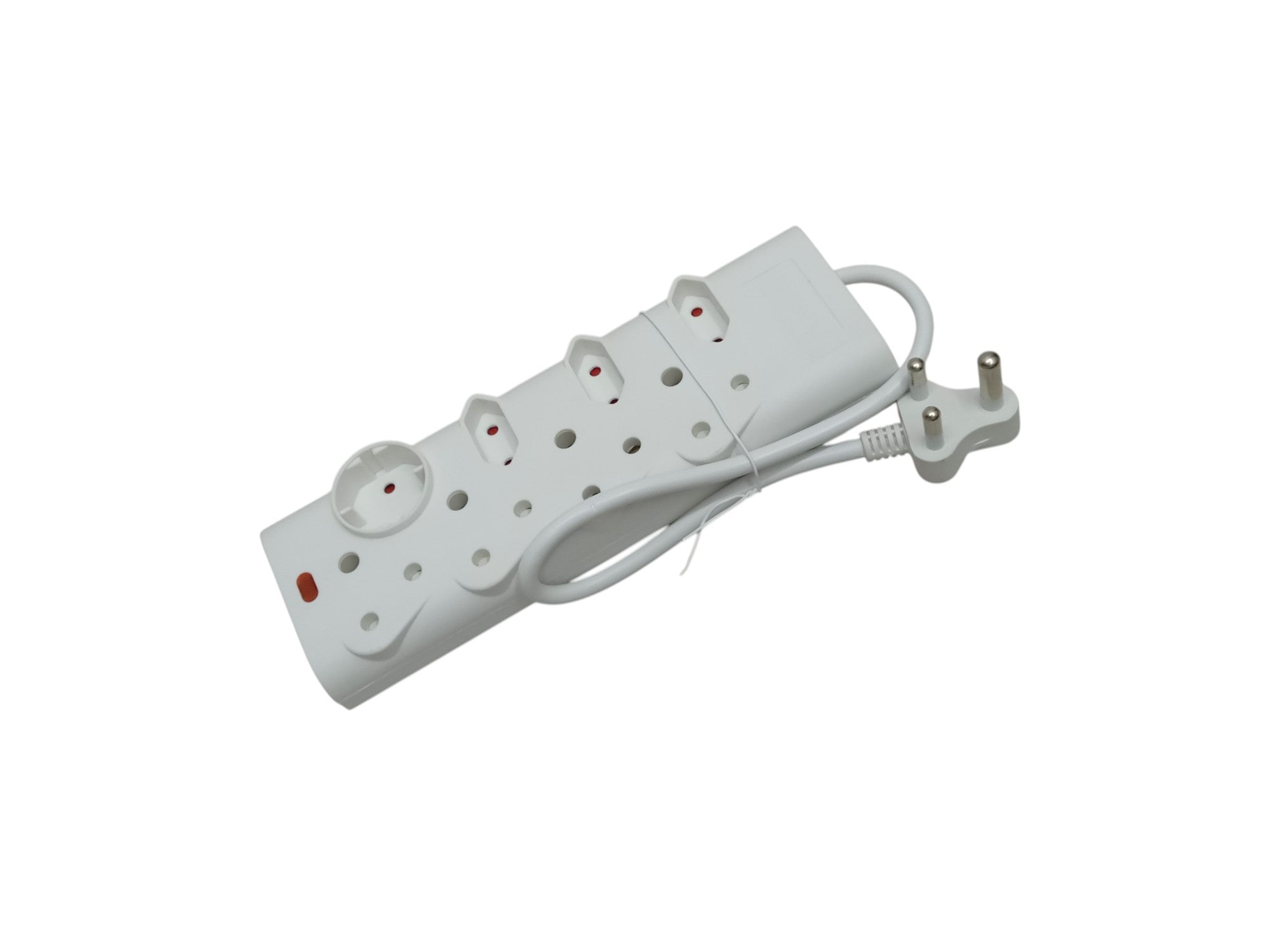 8 Way Multiplug with cutoff Switch White