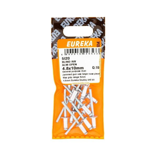 5I20 Blind RIV ALM Open 4.8x10mm
