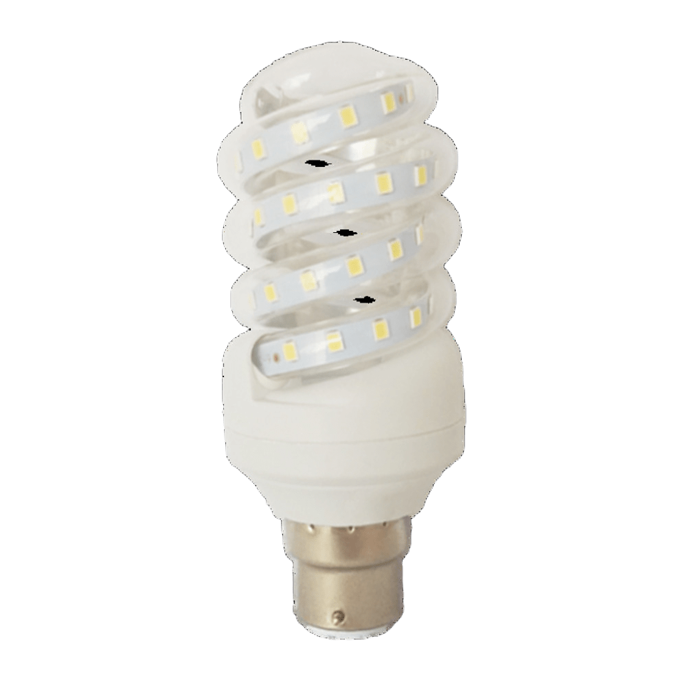 LED Full Spiral  9w B22 Clear