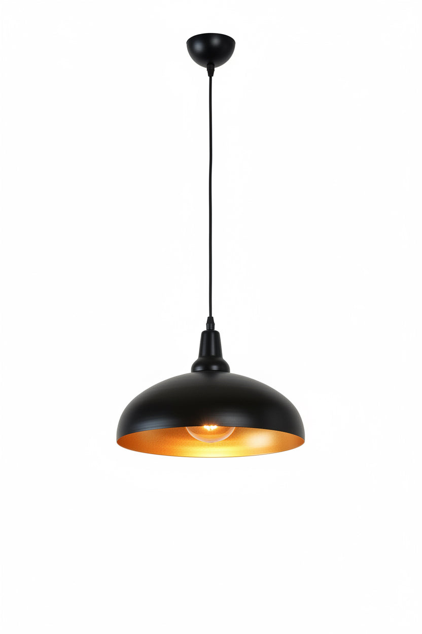 6009 Black & Gold Dining Lamp