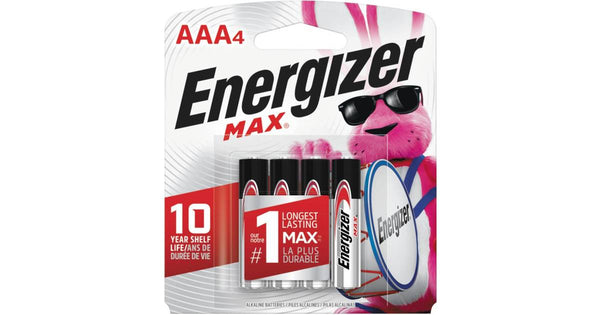 Energizer Max Alkaline AAA4 4Pack