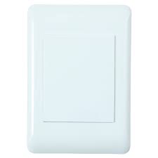 AP42SWO Lesco Apollo Blank Cover Plate White