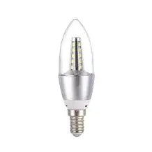 B11-02 3W Candle Bulb Silver E14 White