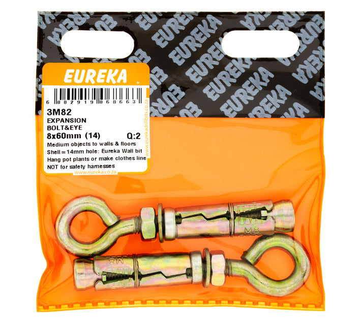 Expansion Bolt & Eye 8x60mm