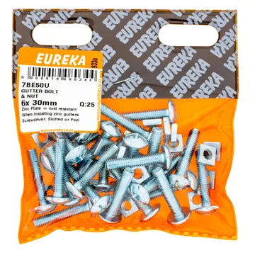 Gutter BLT & Nut 6x30mm