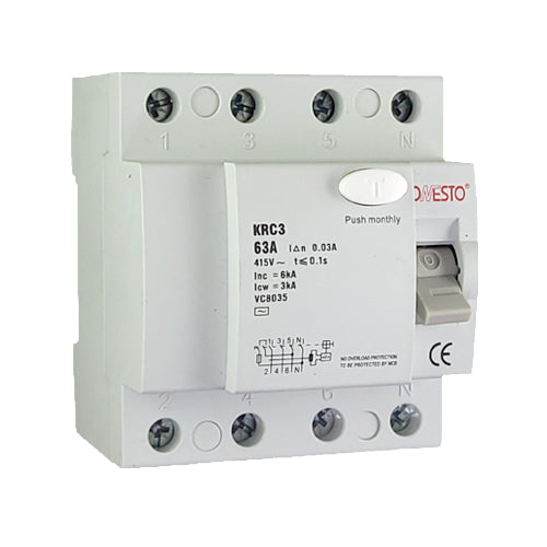Residential Current Device KRC3 4P 63A