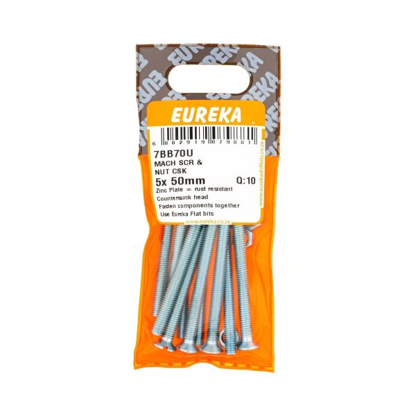 Mach SCR & Nut CSK 5x50mm