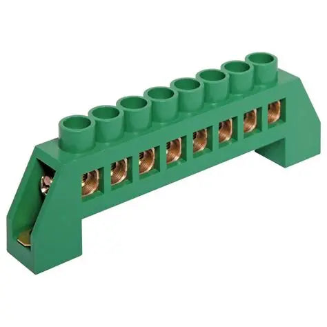 8x12 6 Way Green  Neutral Bar