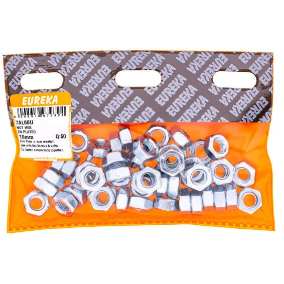 Nut Hex ZN Plated 6mm