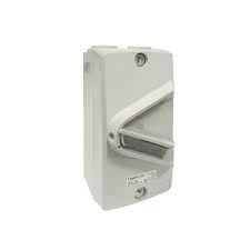 TH-2 32A 440v ip65 Weather Protected 2pole Surface Switch Grey