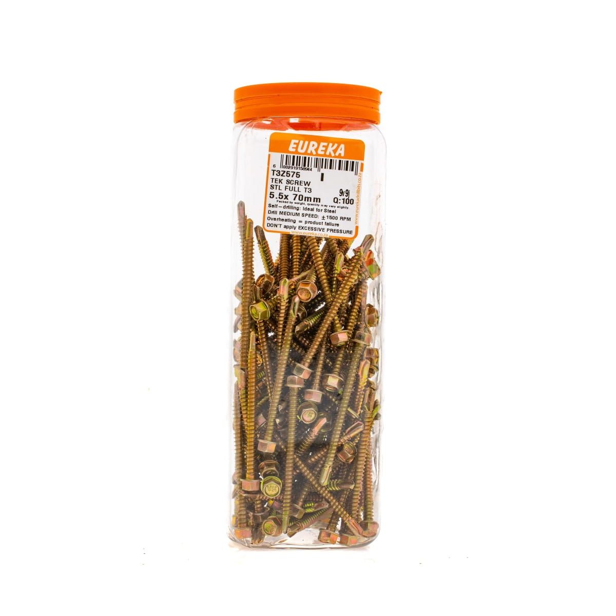 Tek Screw Steel T3 5.5x70mm Q:100