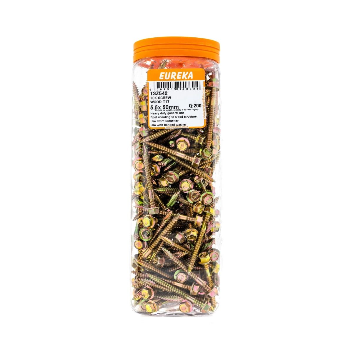 Tek Screw Wood T17 5.5x50mm Q:200