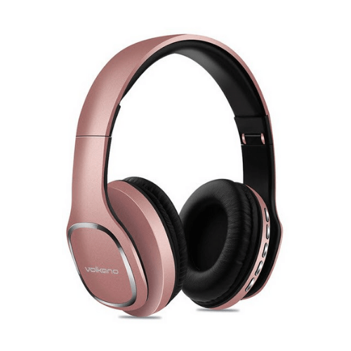 VK-2002-GD Rose Gold Bluetooth Wireless Headphones with FM Radio