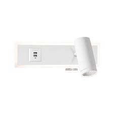 WB204 White LED Beside Light with USB