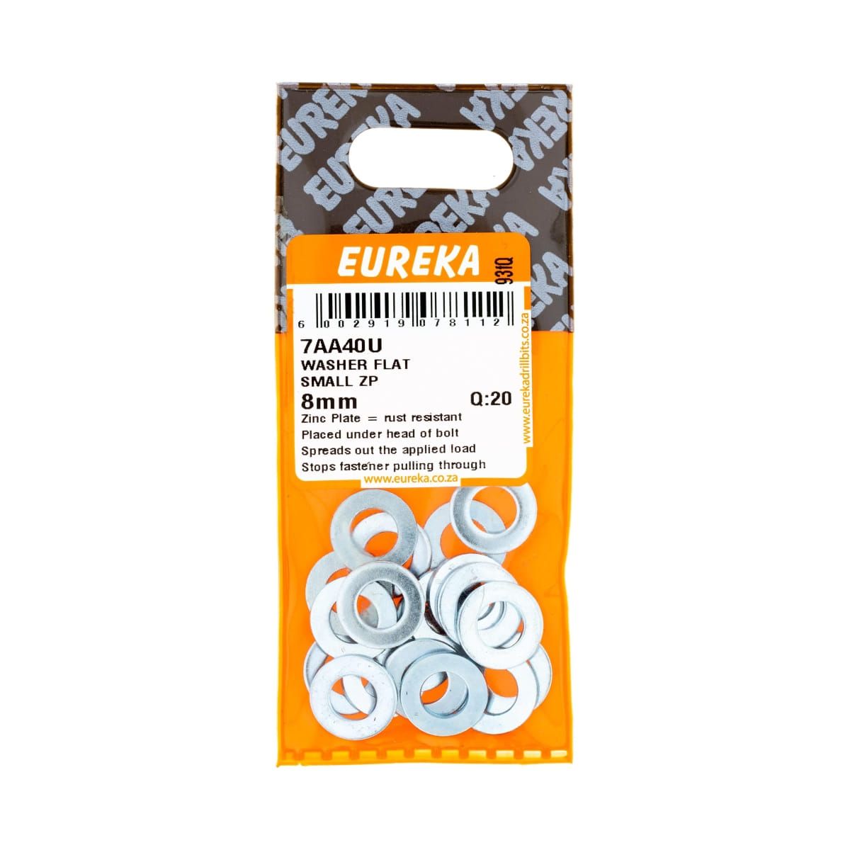 Washer Flat Small ZP 8mm
