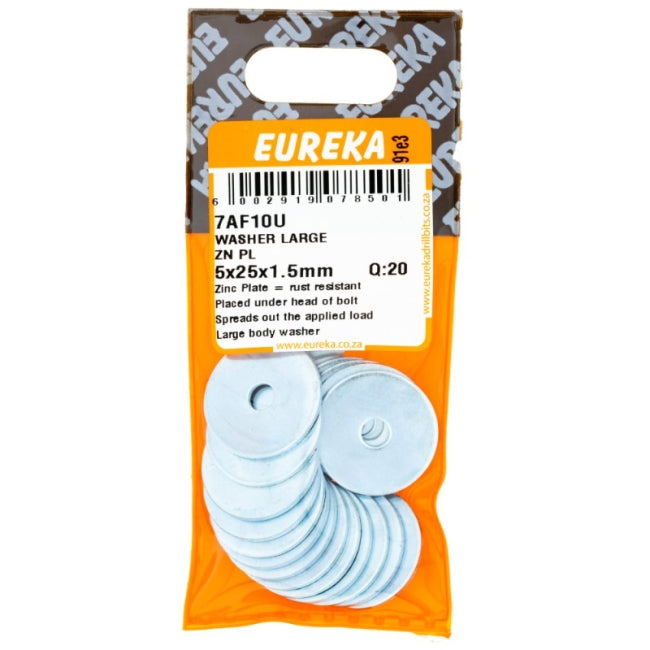 Washer Large ZN PL 5x25x1.5mm