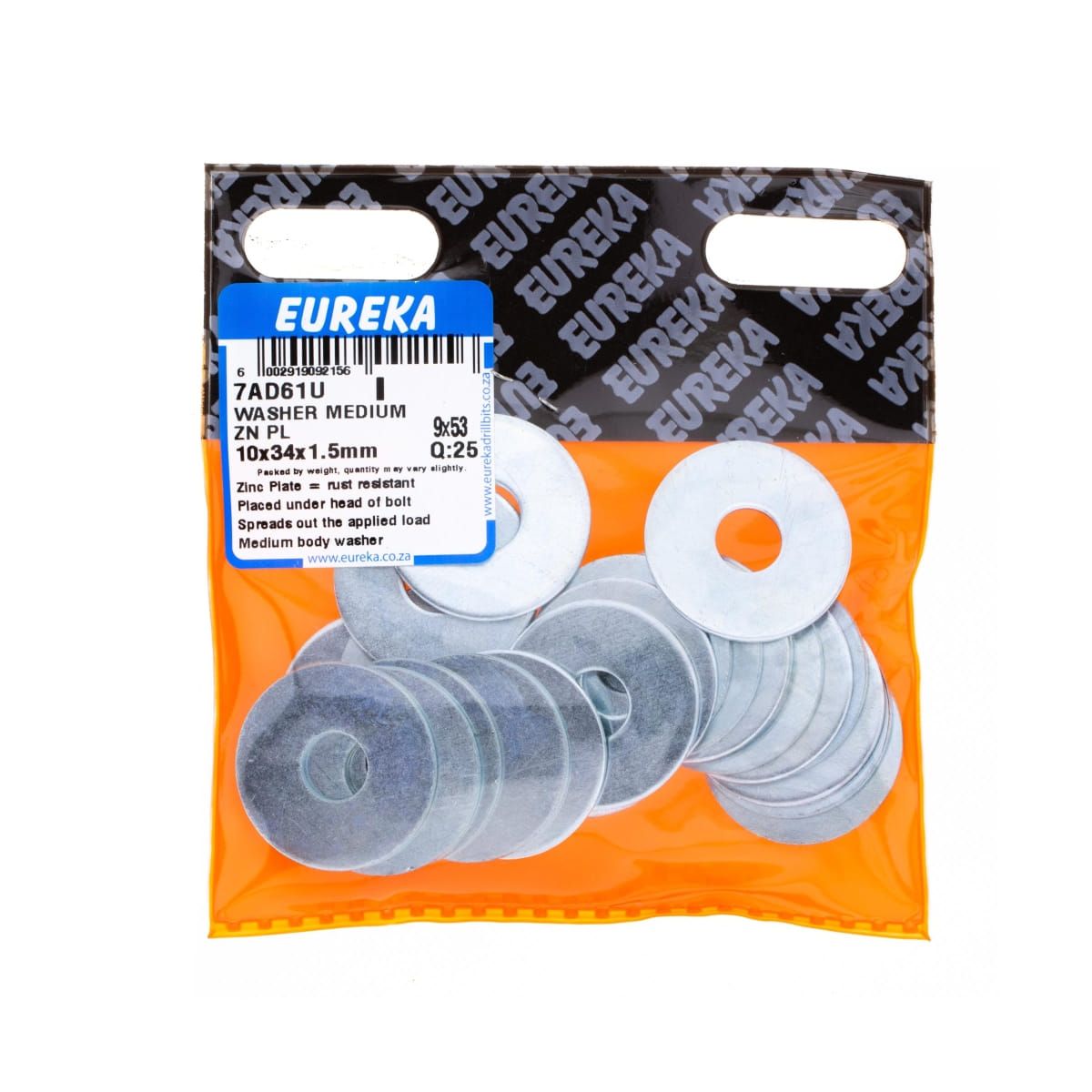 Washer Medium ZN PL 10x34x1.5mm