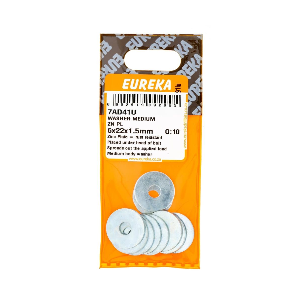 Washer Medium ZN PL 6x22x1.5mm