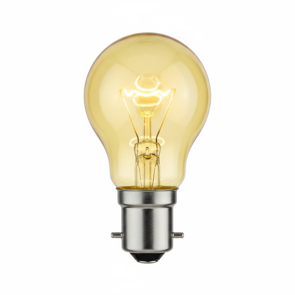 B22 60w yellow Incandescent Bulb