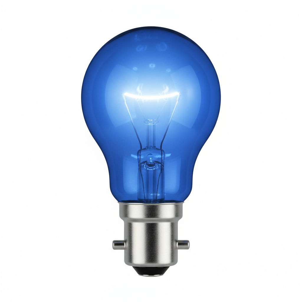 B22 Blue 60W Incandescent Bulb